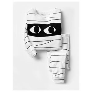Spring Big Eyes Pullover Pajamas Set